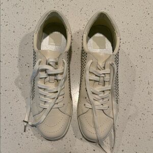 Dolce Vita Cream and Silver Women's Sneakers